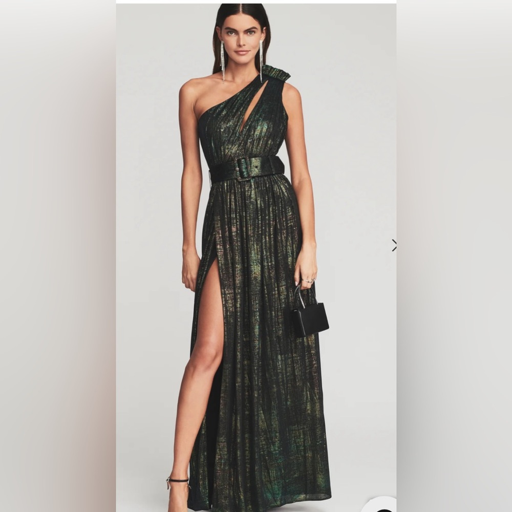 Retrofete Andrea Dress in Green Print